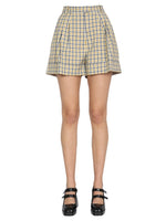 Brown Checks Shorts 1