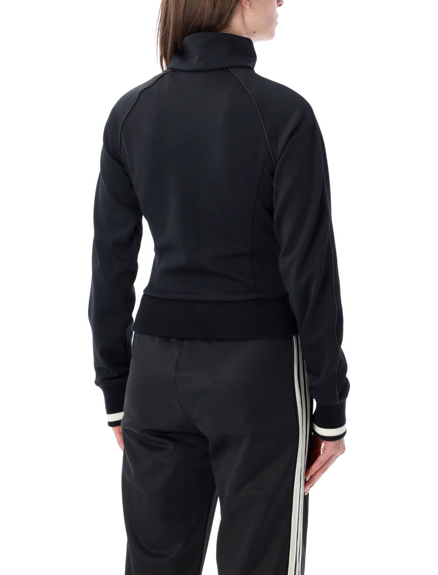 Black Logo Mock Collar Jacket 2