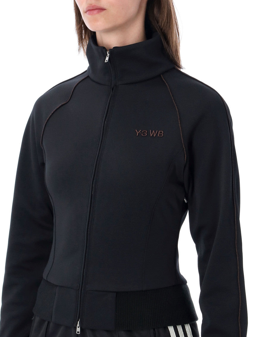 Black Logo Mock Collar Jacket 3