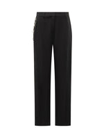 Black Straight Flat Front Pants 1