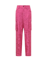 Pink Straight Cargos Pants 1