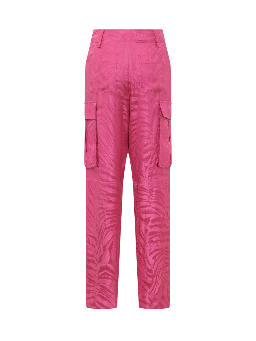 Pink Straight Cargos Pants 2