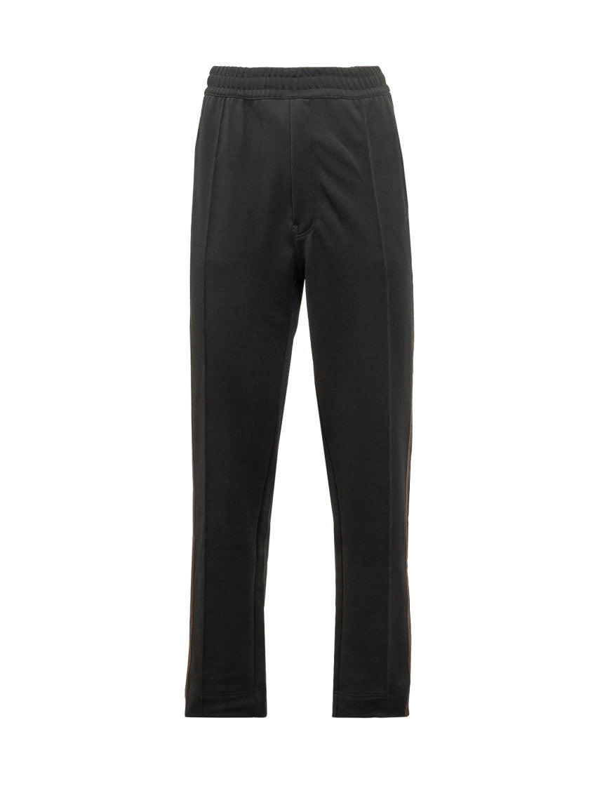 Black Solid Joggers 1