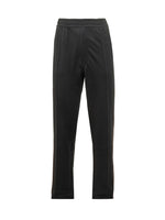 Black Solid Joggers 1