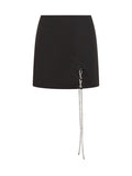 Black Embellished Mini Skirt 1