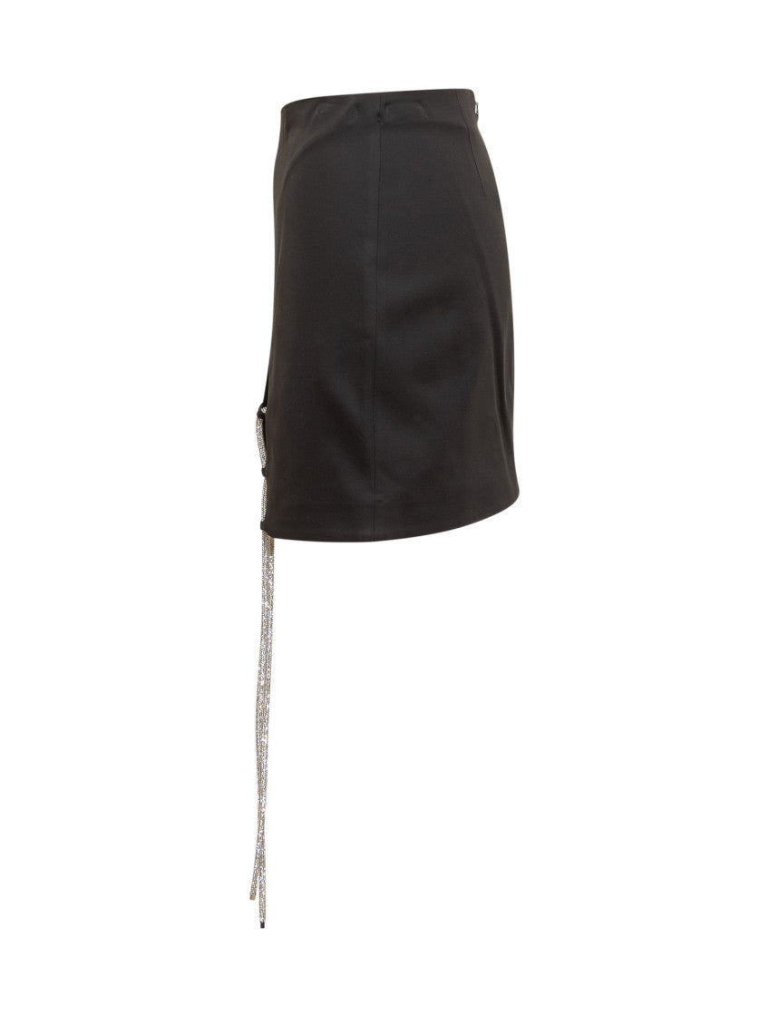 Black Embellished Mini Skirt 3