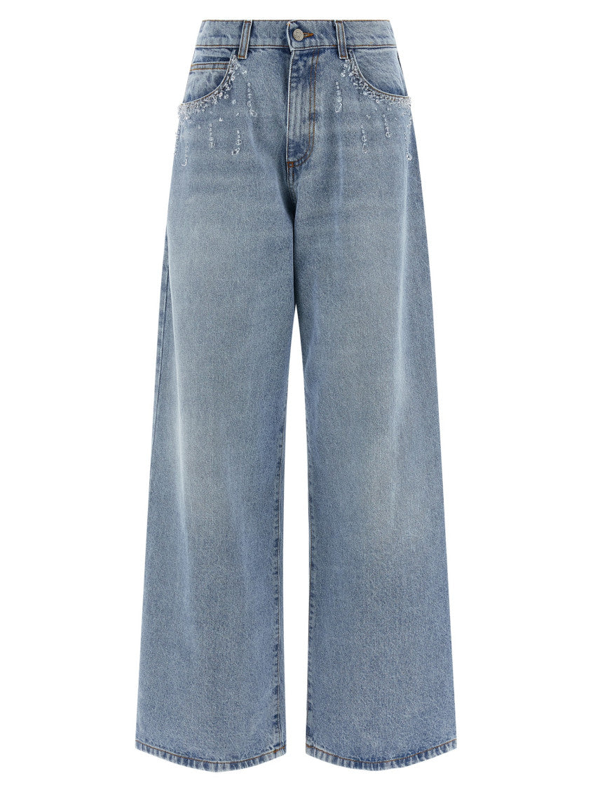 Light Blue Straight High Rise Jeans 1
