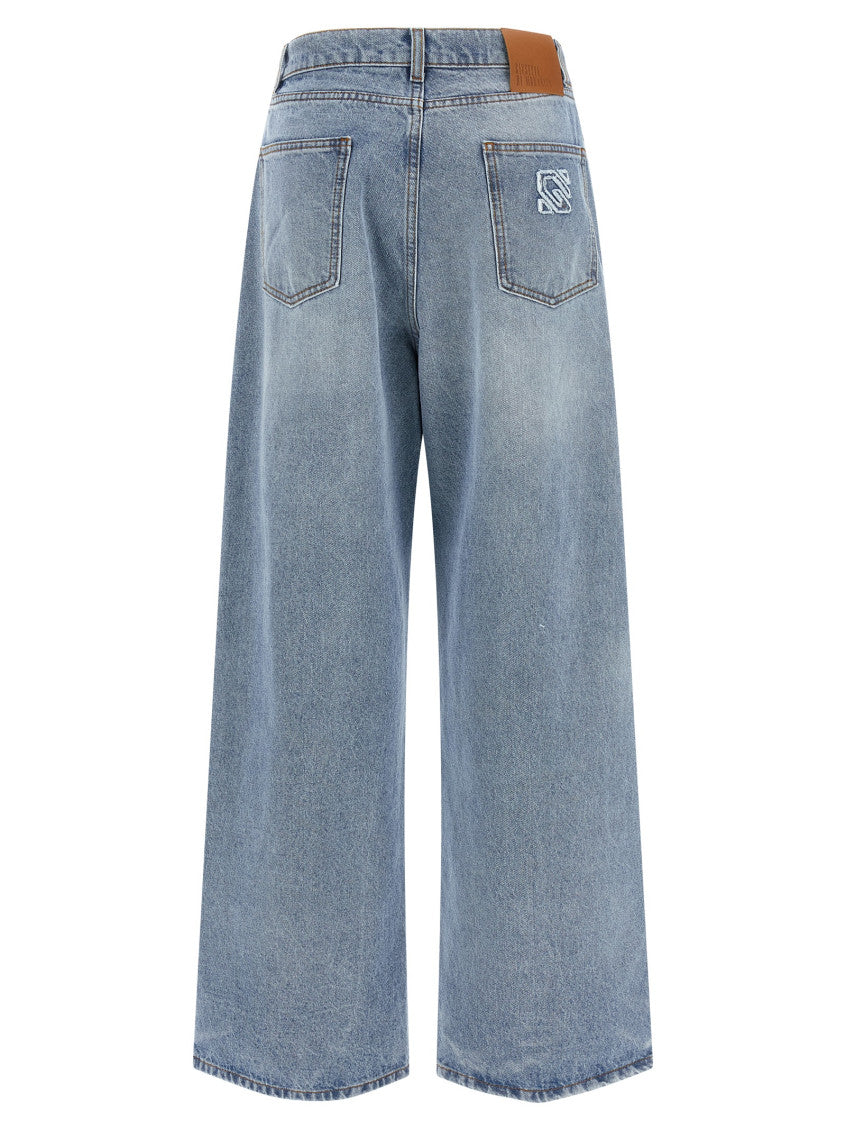 Light Blue Straight High Rise Jeans 2