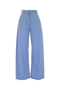 Light Blue Relaxed Flat Front Pants 1