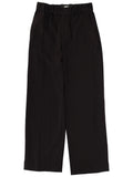 Black Straight Flat Front Pants 1
