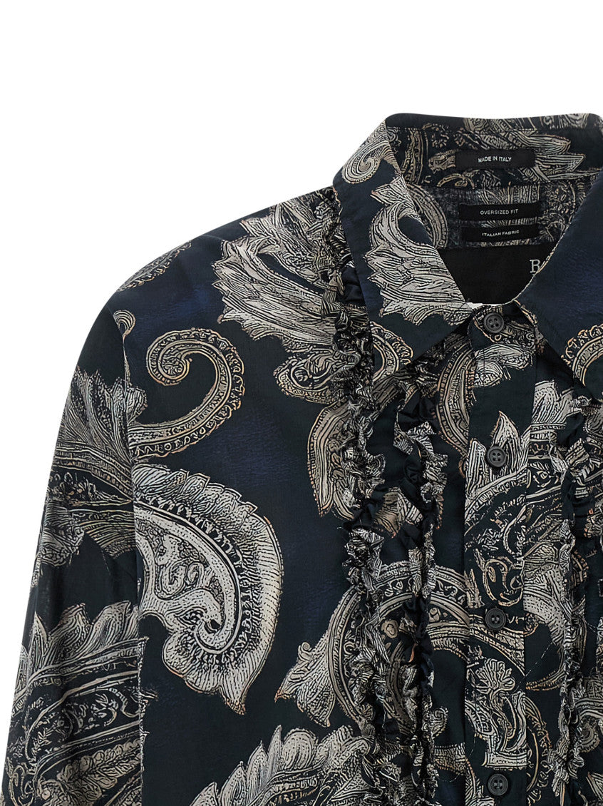 Multicolor Oversized Paisley Shirt 3