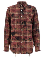 Red Oversized Checks Shirt 1