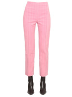 Pink Slim Flat Front Pants 1