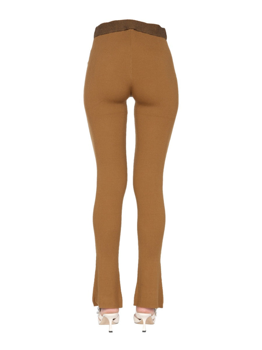 Brown Skinny Elasticated Pants 2