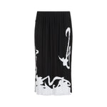 Black Pleated Long Skirt 1