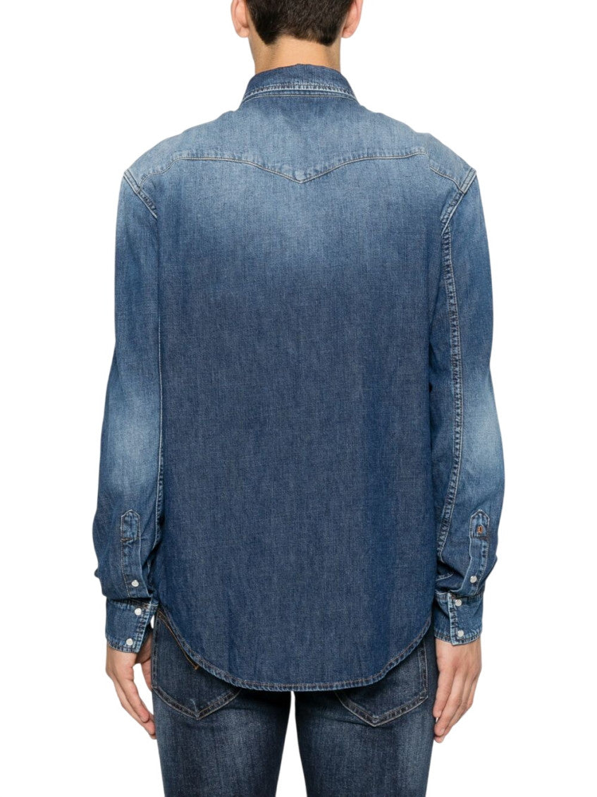 Blue Regular Solid Shirt 2