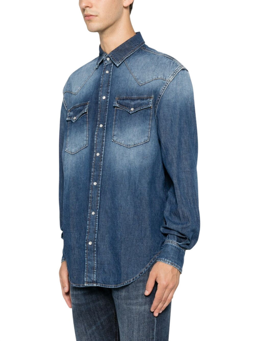 Blue Regular Solid Shirt 3