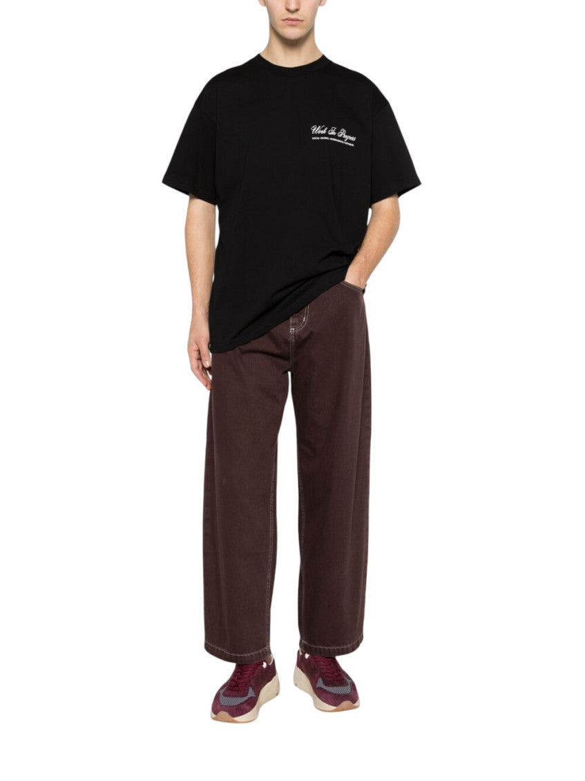 Dark Brown Loose Jeans 2