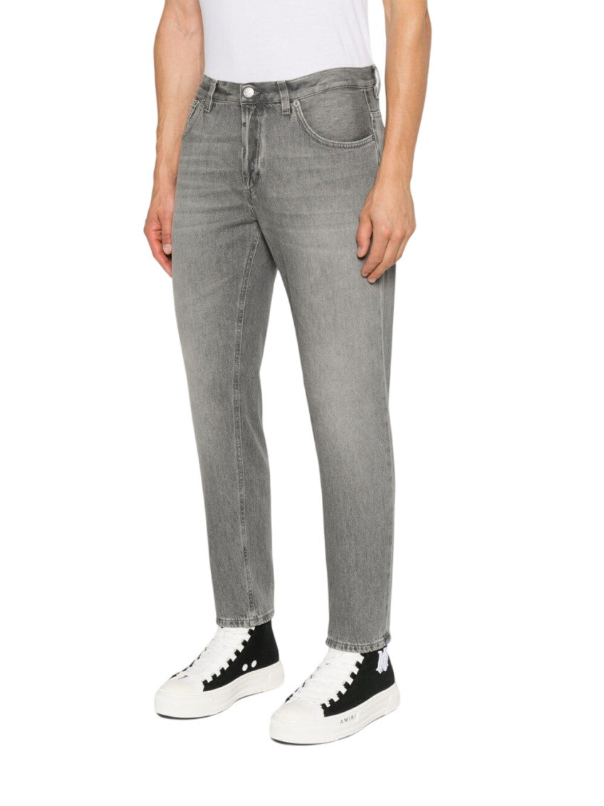 Grey Mid Rise Jeans 3