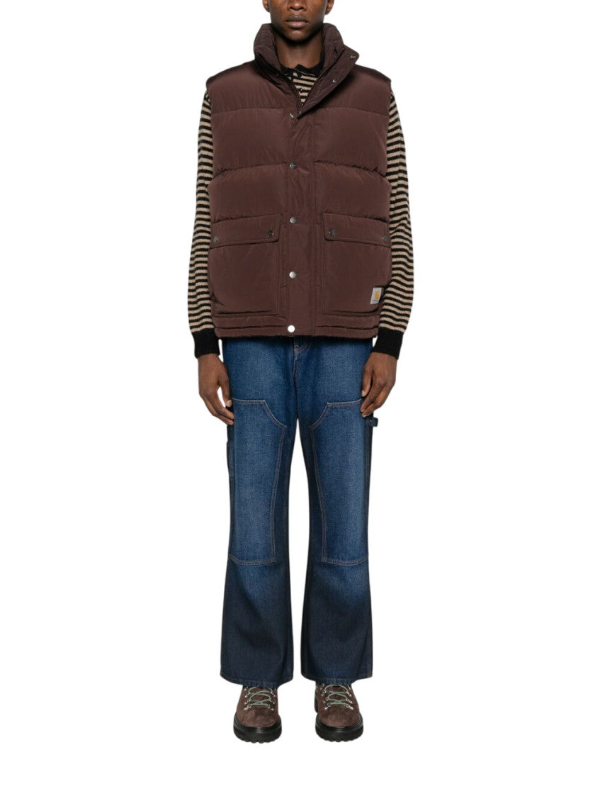 Dark Brown Sleeveless Jacket 2