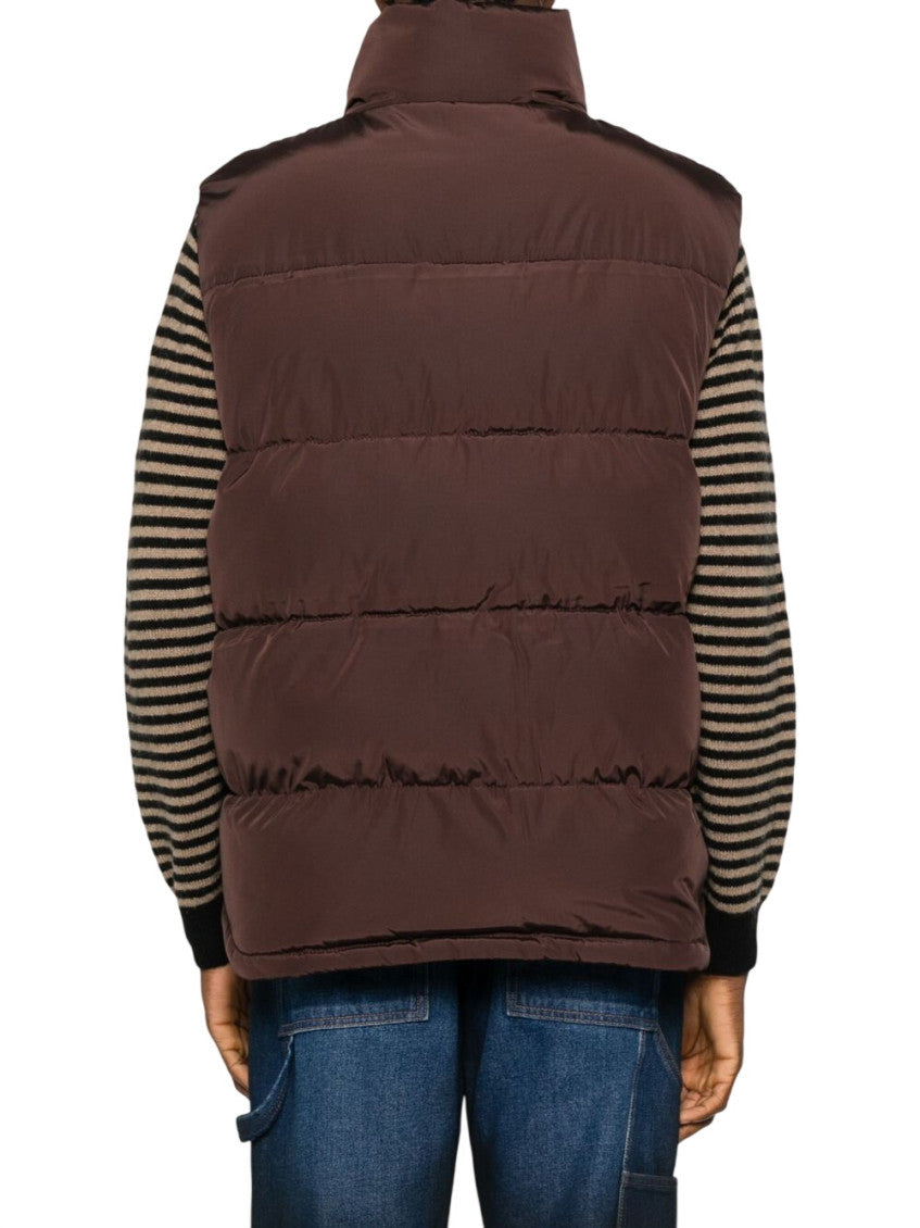 Dark Brown Sleeveless Jacket 3