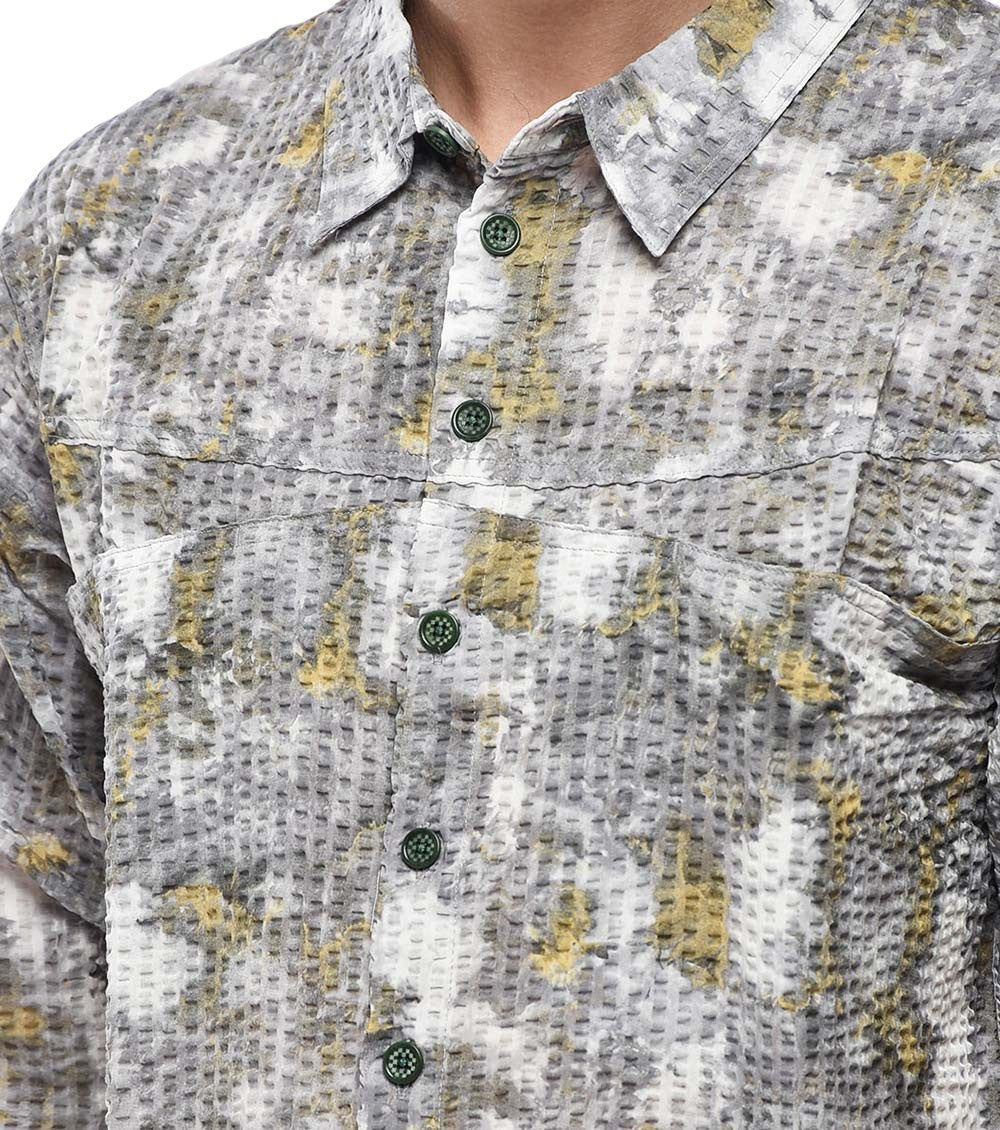 Grey Graphic Regular Shirt 3