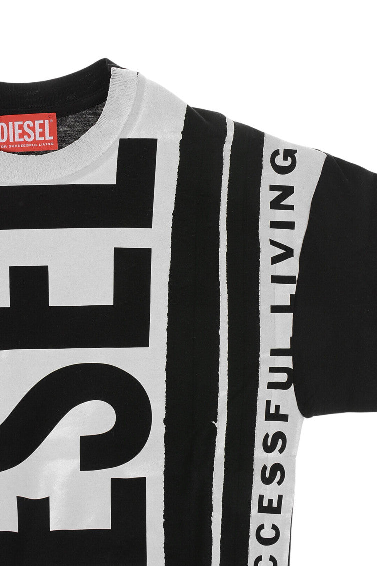 Kids Black Graphic T-Shirt 3