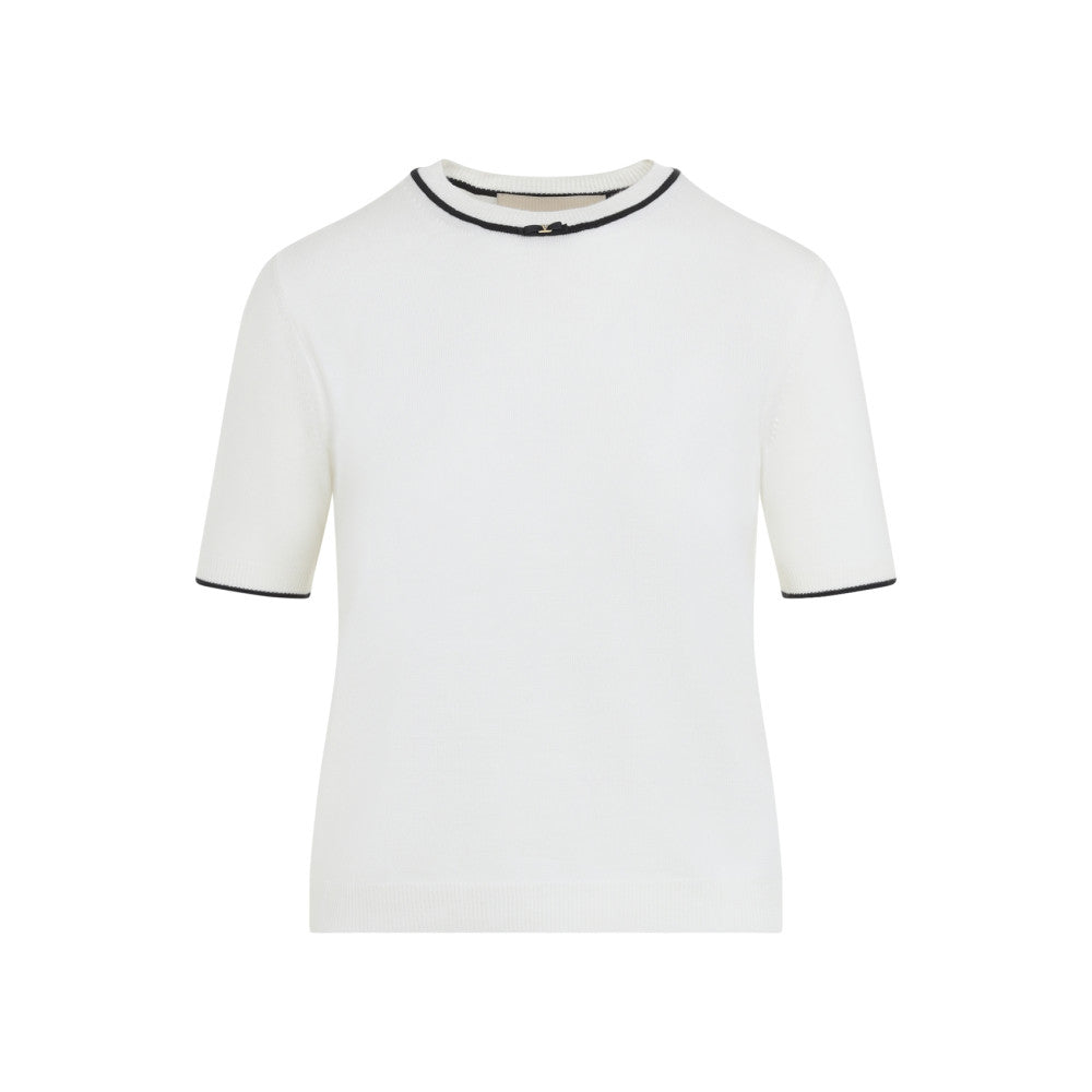 White Crew Neck Sweater 1