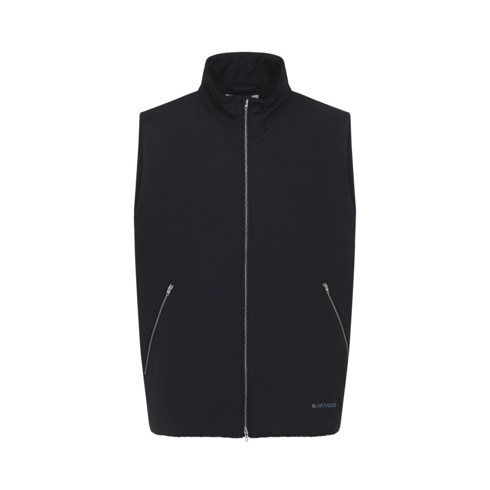 Midnight Blue Sleeveless Jacket 1