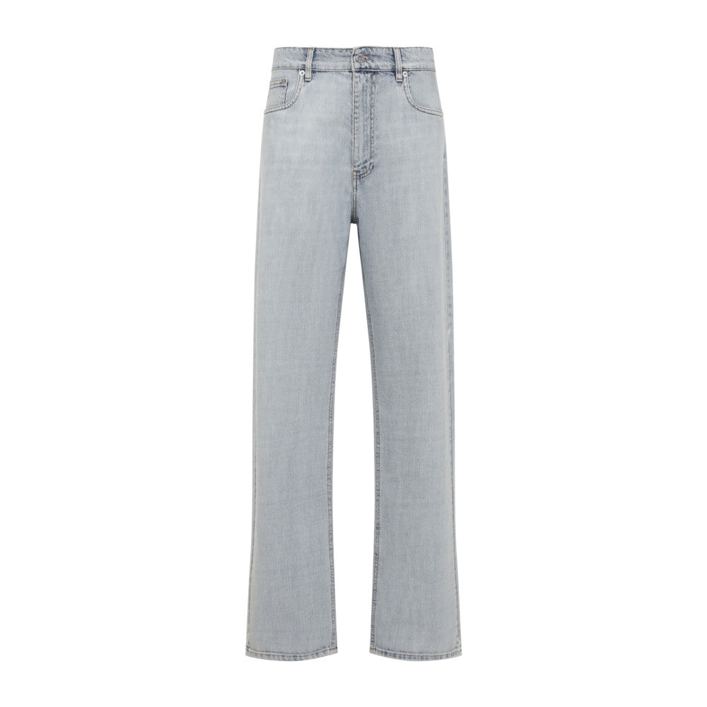 Blue Straight High Rise Jeans 1