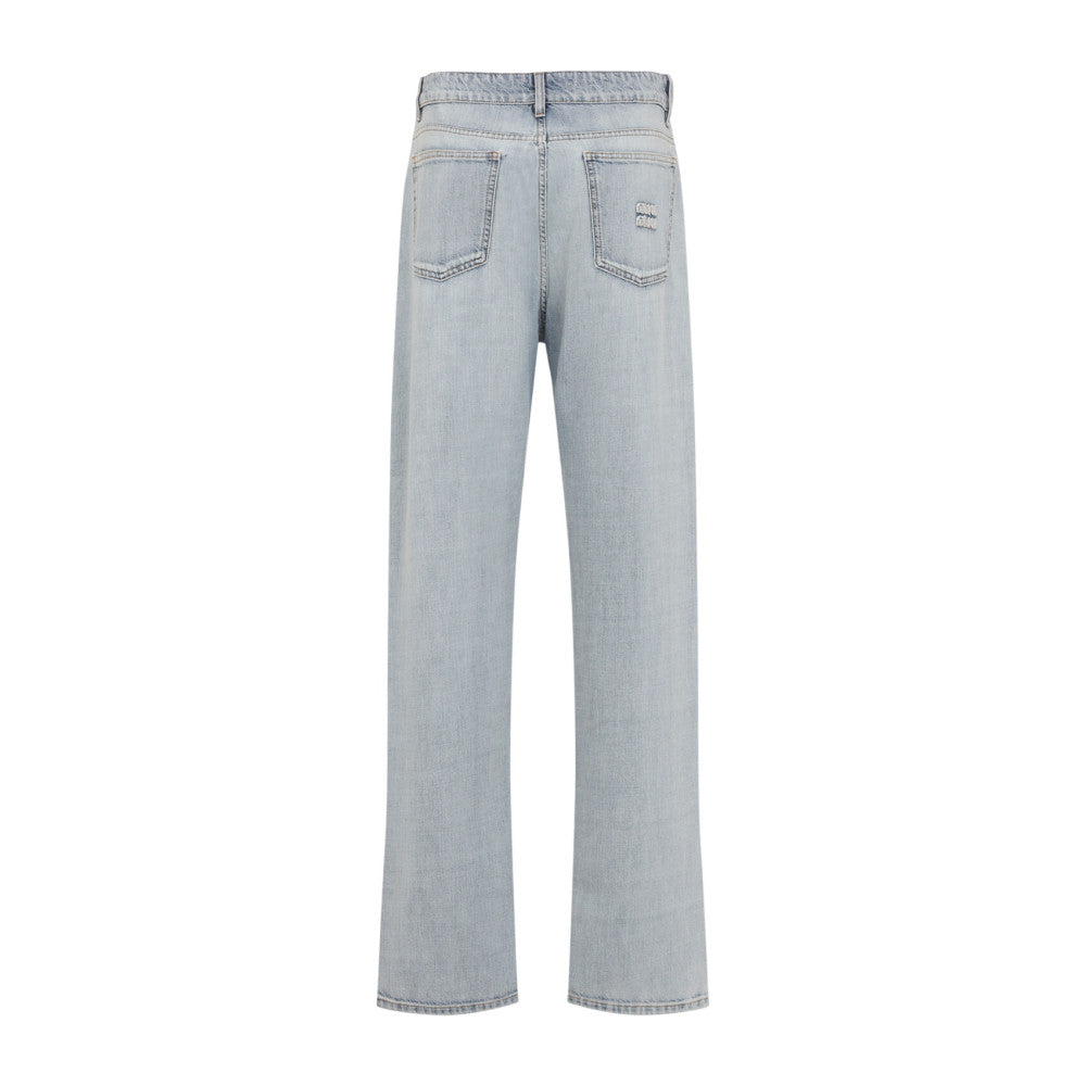 Blue Straight High Rise Jeans 2