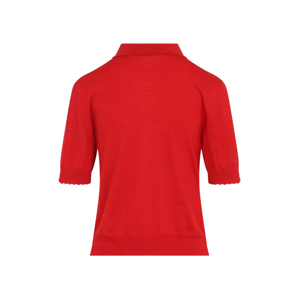 Red Logo Shirt Collar Polo 2