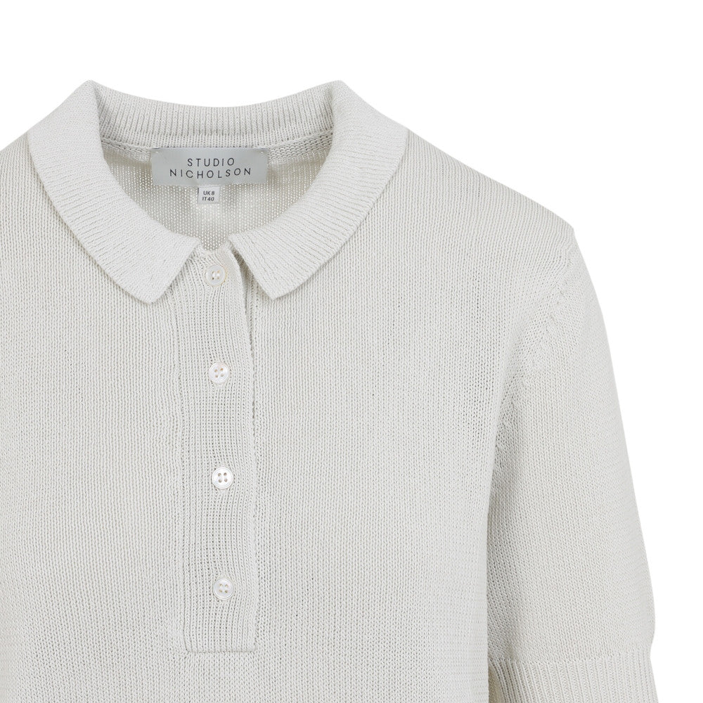 Grey Shirt Collar Polo 3