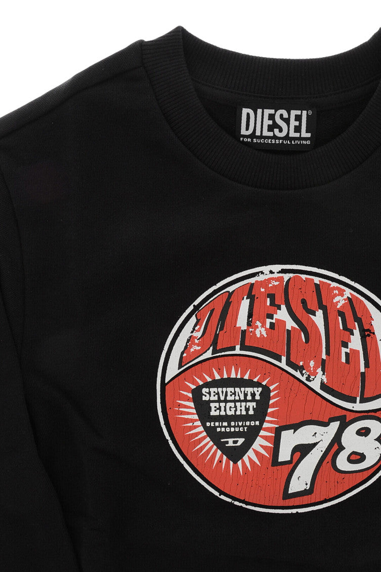 Kids Black Logo Sweatshirts  1 3