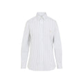 White Slim Stripes Shirt 1