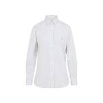 White Slim Stripes Shirt 1