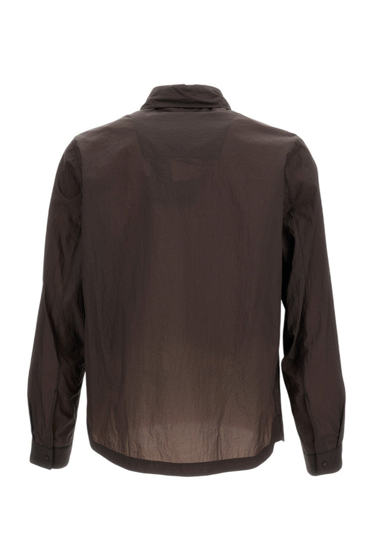 Dark Brown Regular Overshirt 2