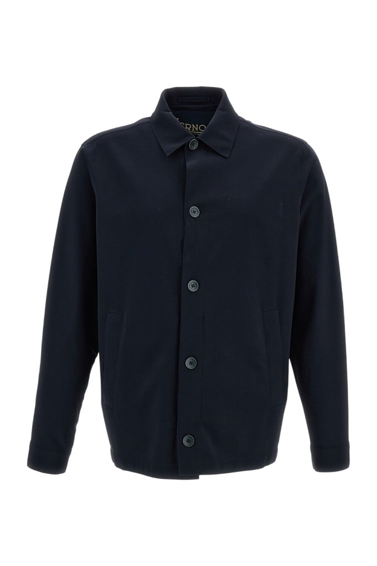 Dark Blue Shirt Jacket 1