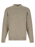 Taupe Crew Neck Sweater 1