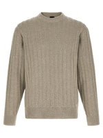Taupe Crew Neck Sweater 1
