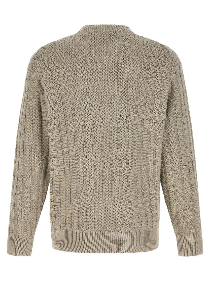 Taupe Crew Neck Sweater 2