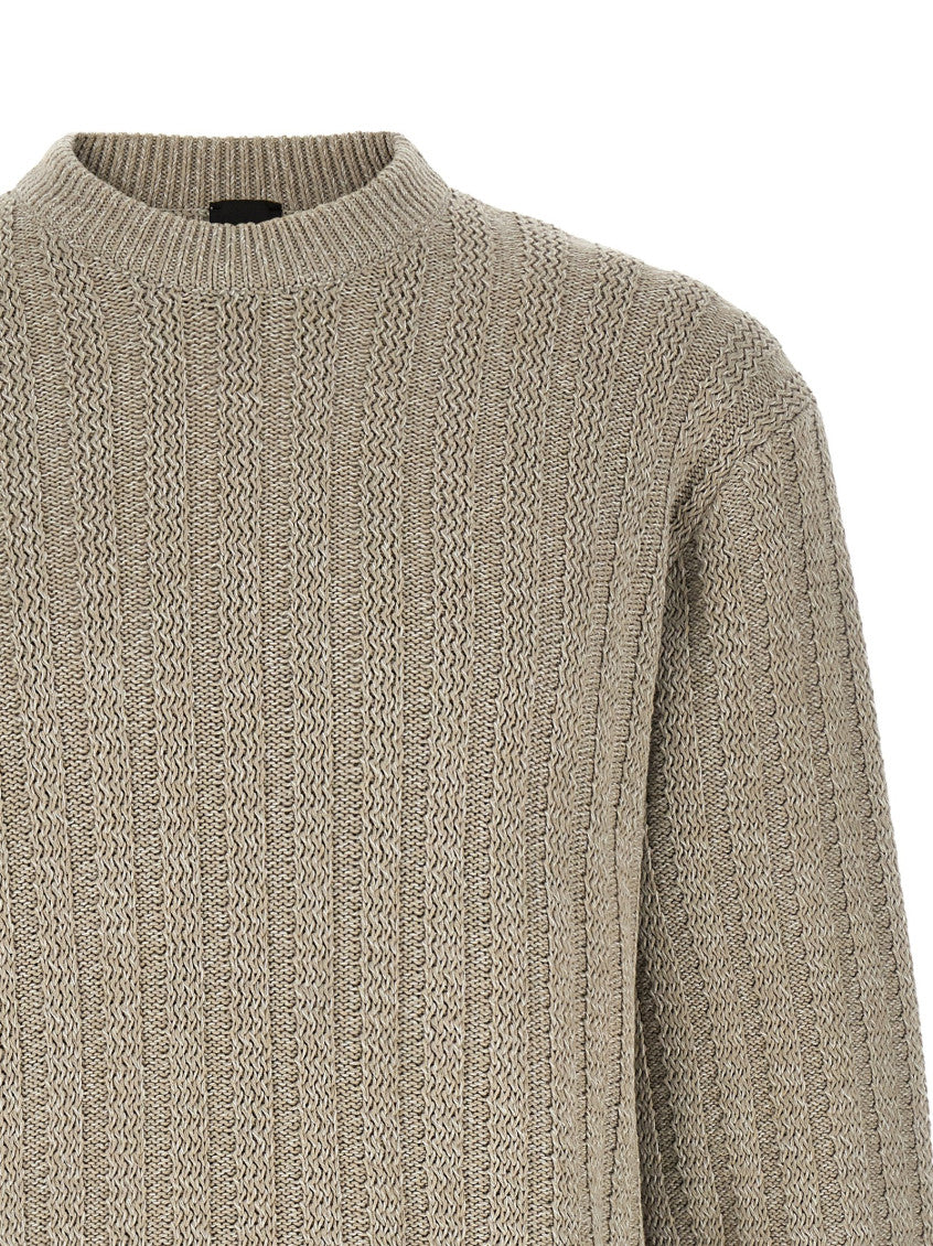 Taupe Crew Neck Sweater 3