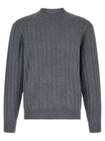 Grey Crew Neck Sweater 1