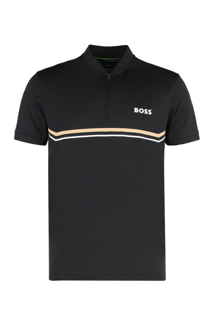 Black Band Collar Polo 1