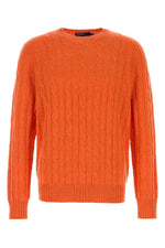 Orange Crew Neck Sweater 1