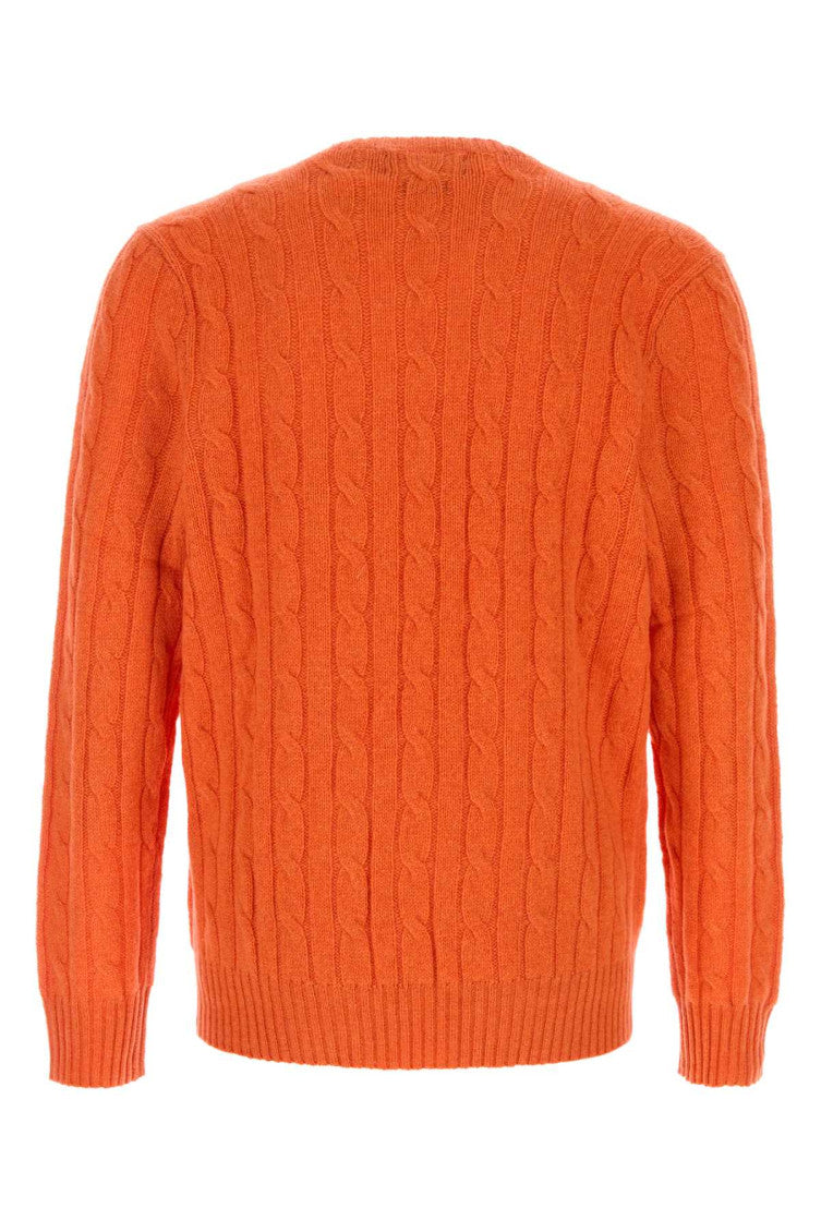 Orange Crew Neck Sweater 2
