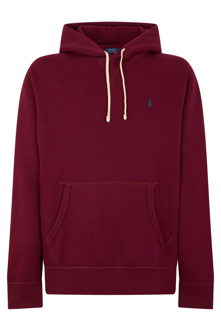 Maroon Logo Relaxed Hoodie 1