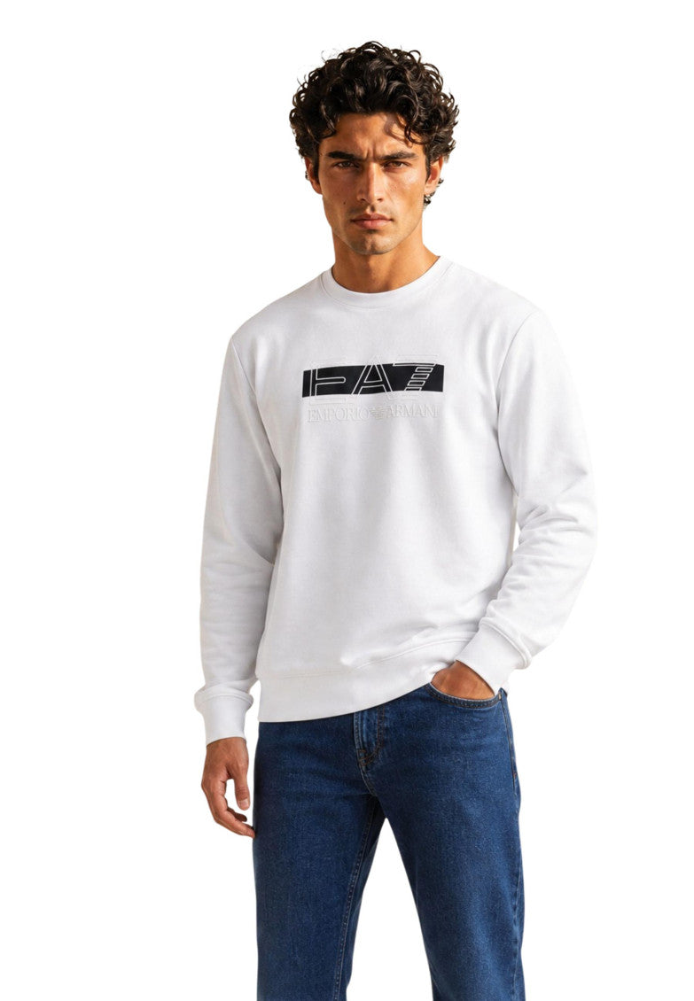 White Crew Neck Sweatshirt 2