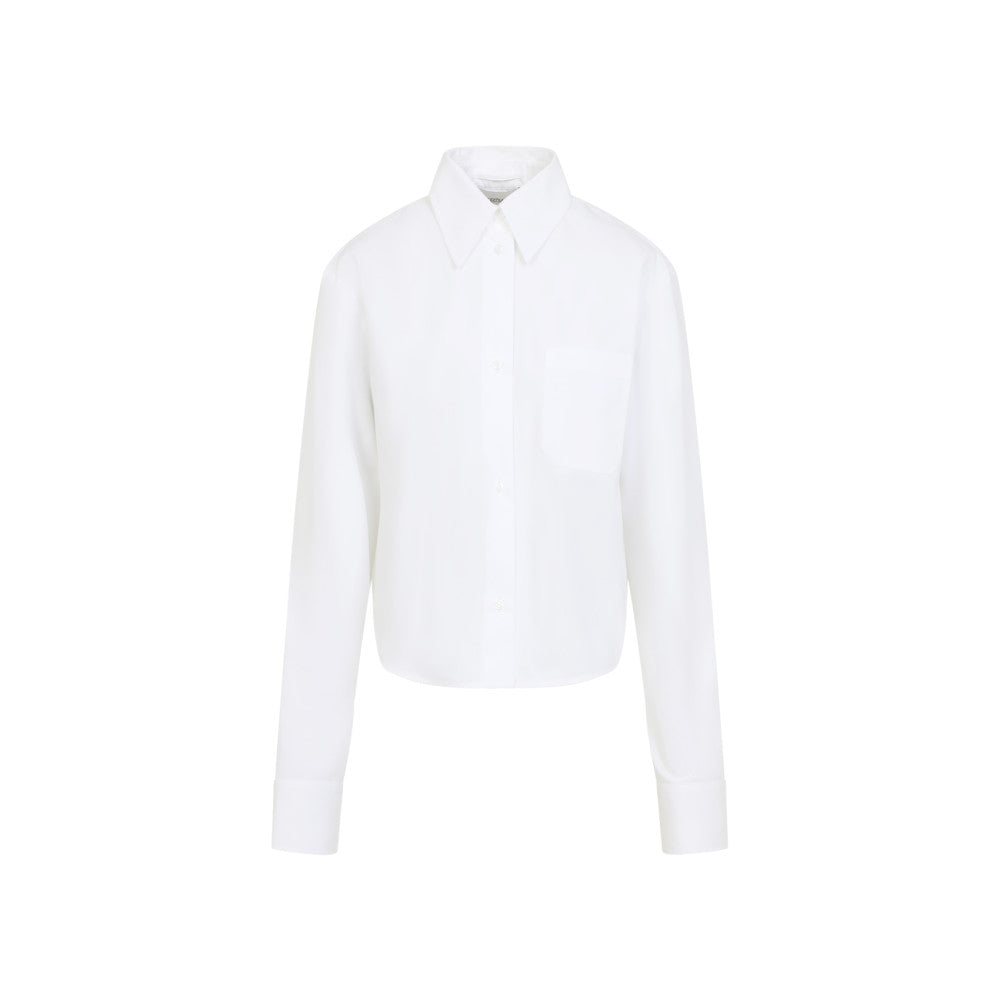 White Regular Solid Shirt 1