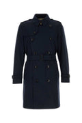 Dark Blue Trench Coat 1